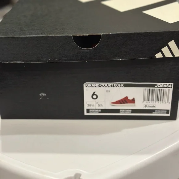 Adidas Kids Scarlet and Burgundy Sneakers - Picture 2 of 6